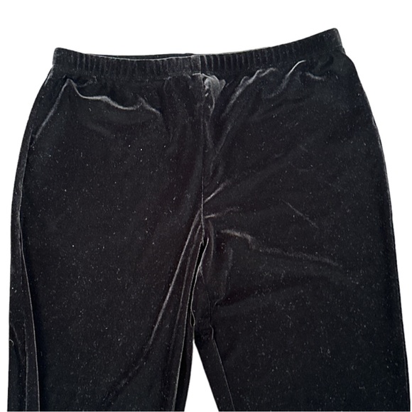 Travelers by Chico's Black Velvet Slip-on Pants Size small SHORT chicos size 1 - Picture 6 of 6